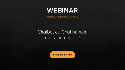 Webinar : Chatbot ou Chat humain dans mon hôtel