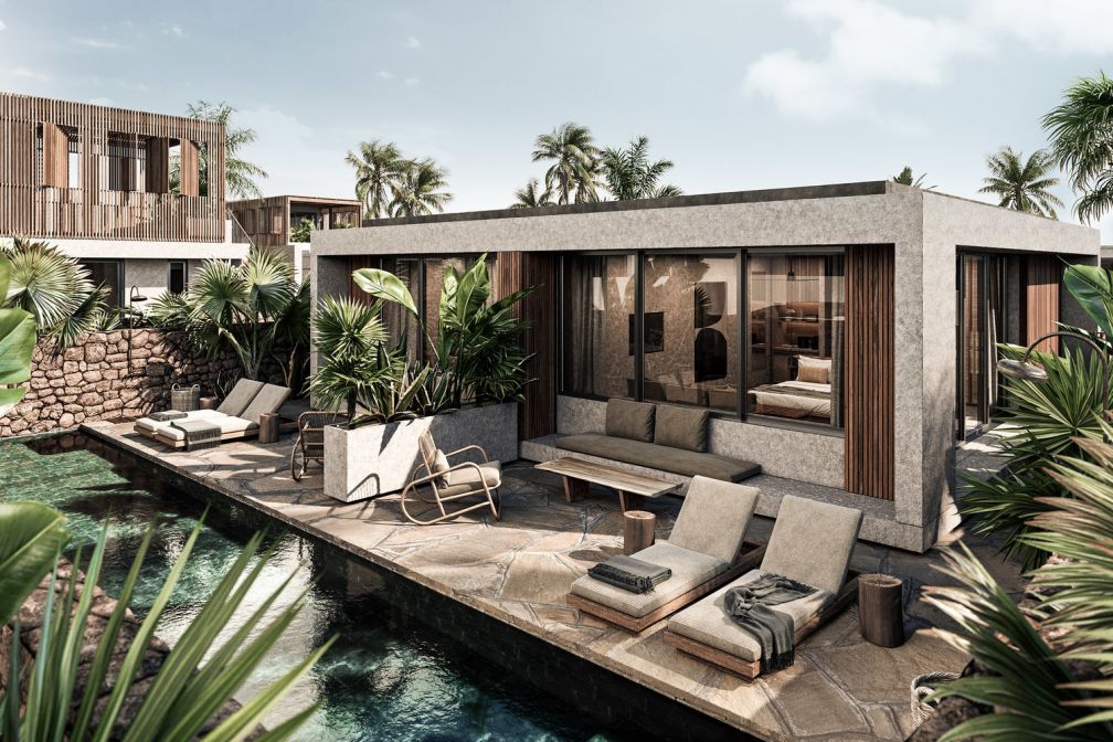 hotel de luxe design avec piscine et terrasse